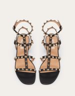 ROCKSTUD FLAT CALFSKIN SANDAL WITH STRAPS - Image 4
